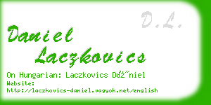 daniel laczkovics business card